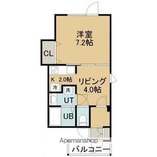 メゾンド ジャスミン【1階】の間取り